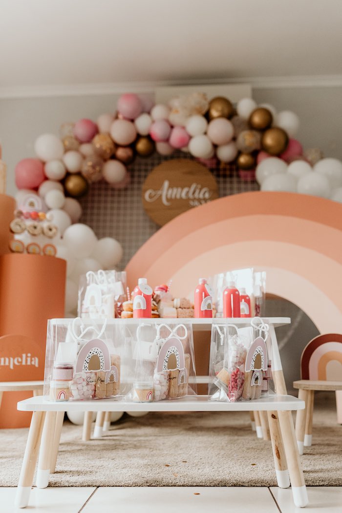 Kara's Party Ideas Boho Rainbow Birthday Party Kara's Party Ideas