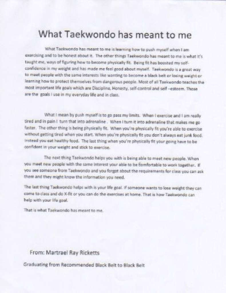 ...learning how to push myself! Go PAST my limits! KarateBuilt