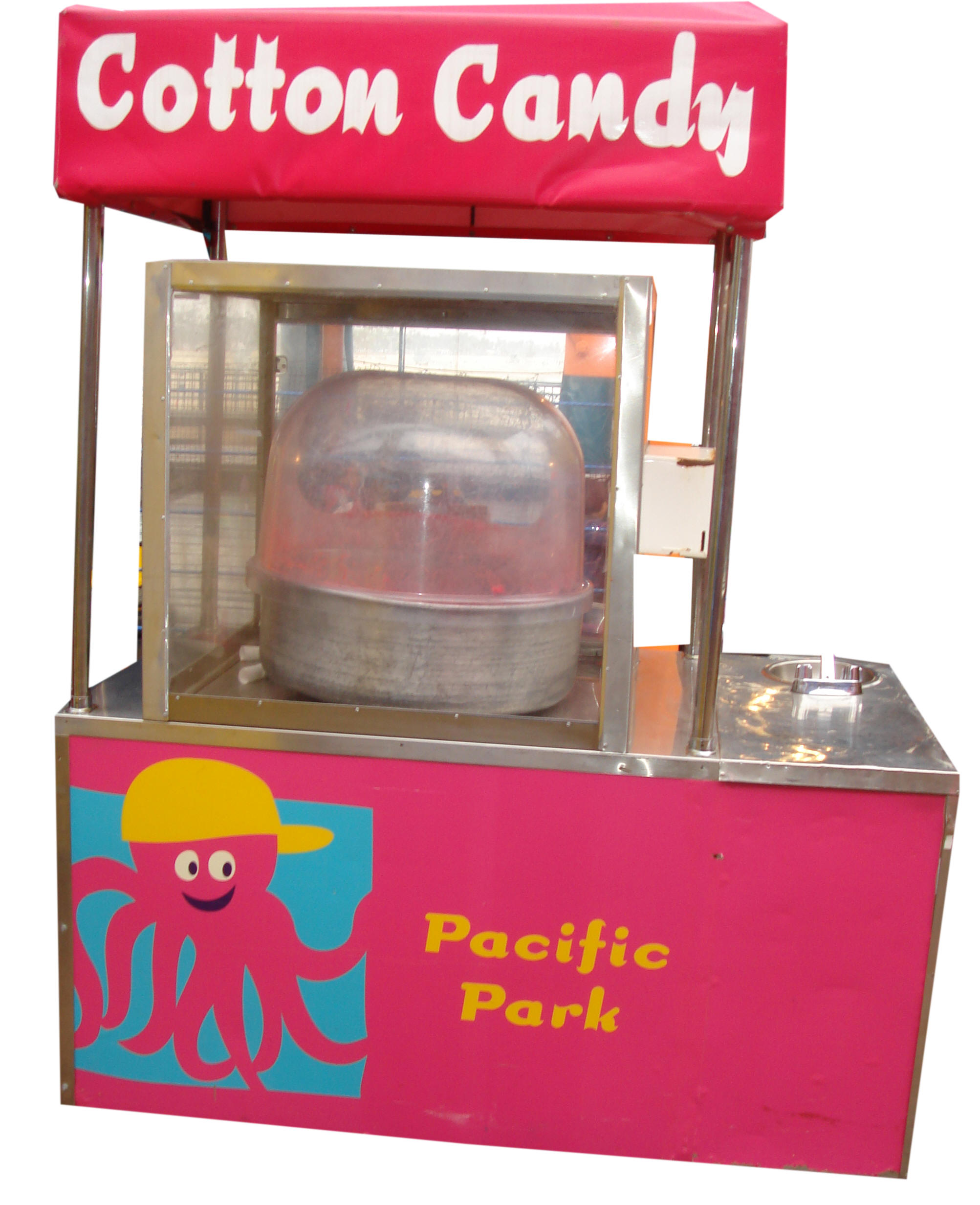 Cotton candy push cart by Kareem Carts Manufacturing Company