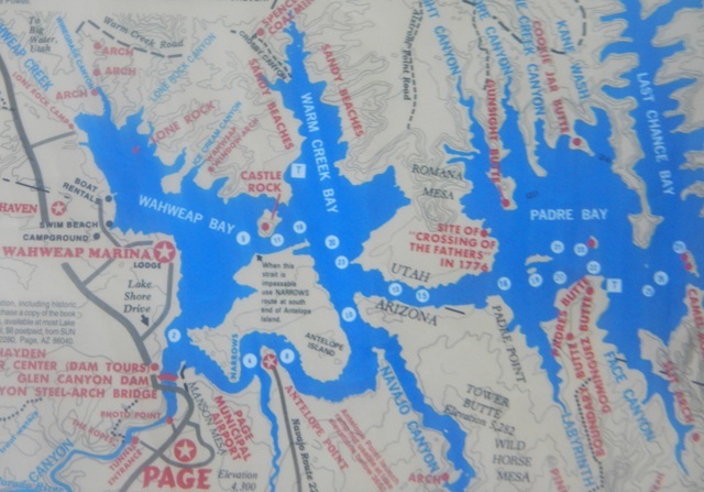 Lake Powell Boating Map Lake Powell Houseboat Adventure Kari &