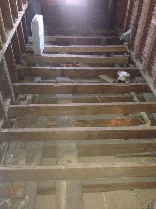Old house/structural complications: floor joists u… | karina jean