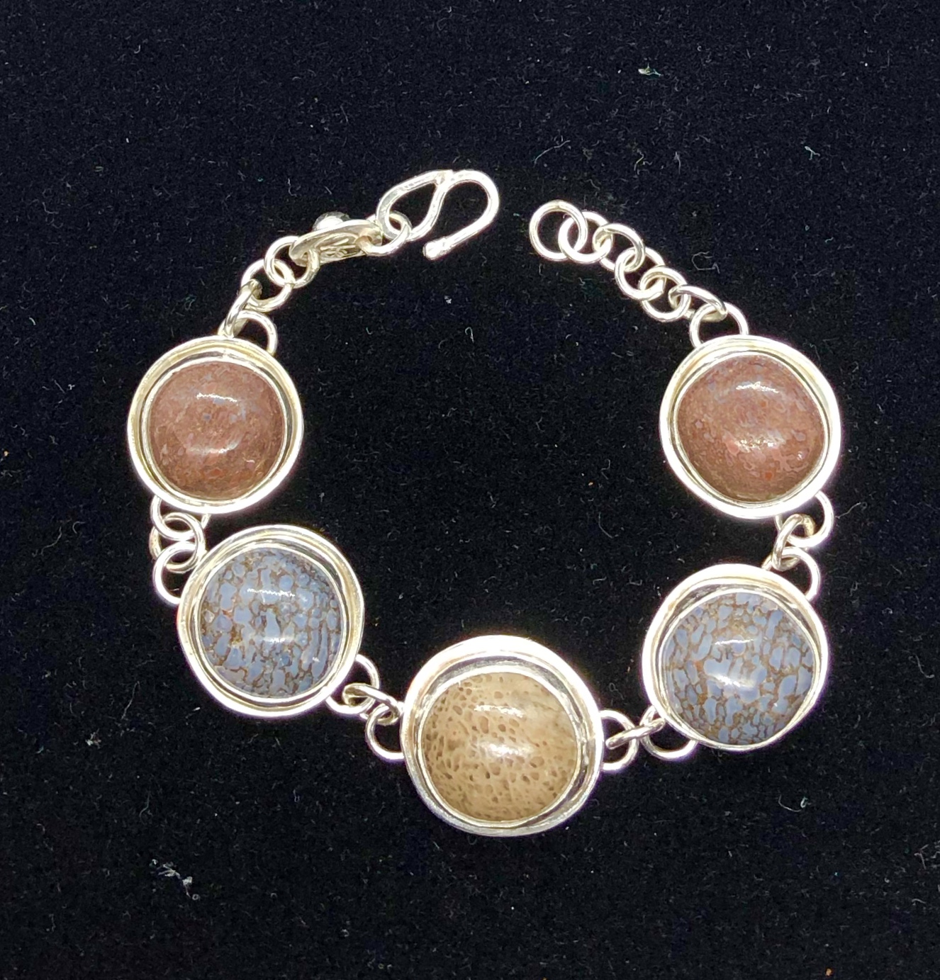 Dinosaur Gem Bone Charm Bracelet