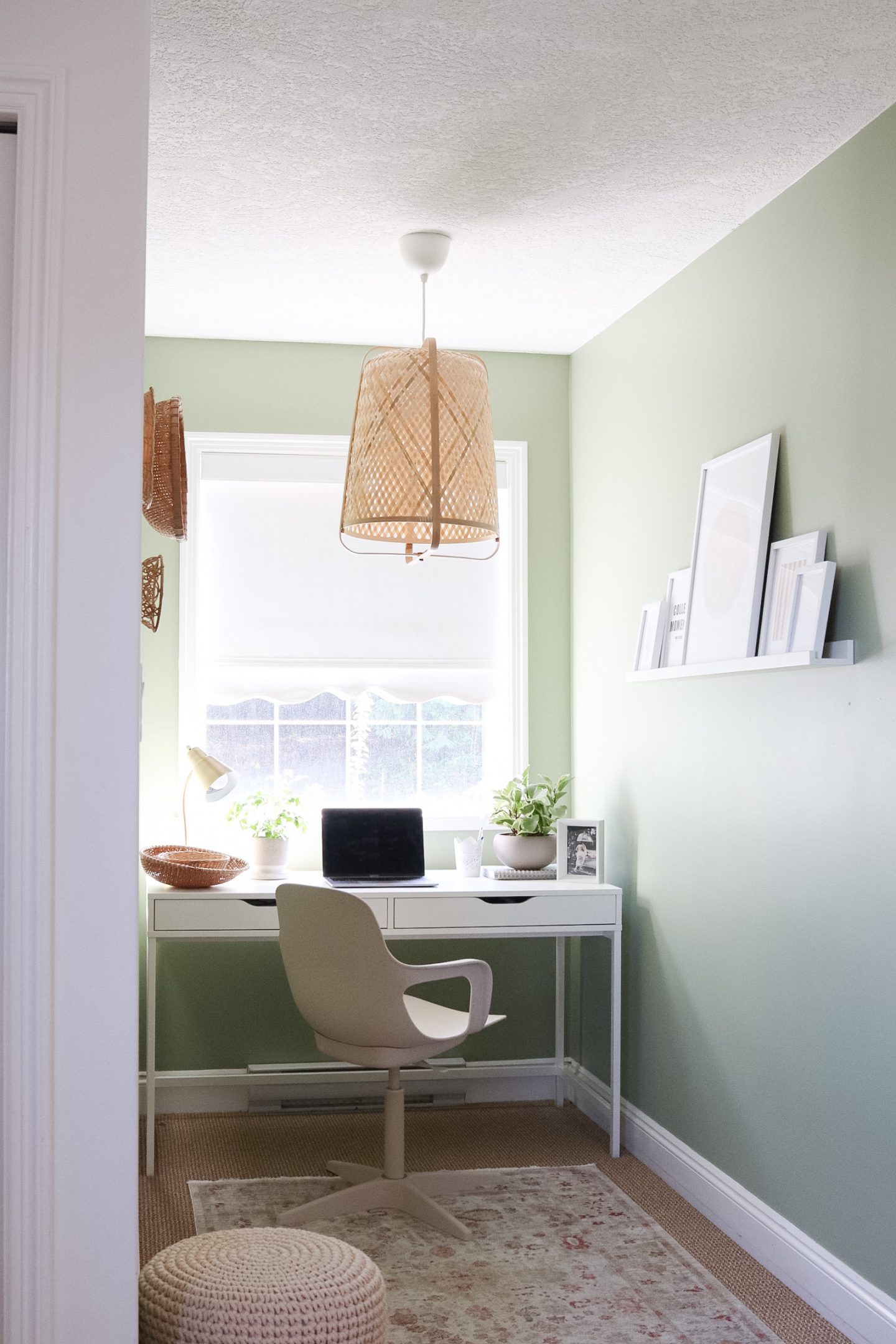 A scandi boho style office space to inspire you as you work from home
