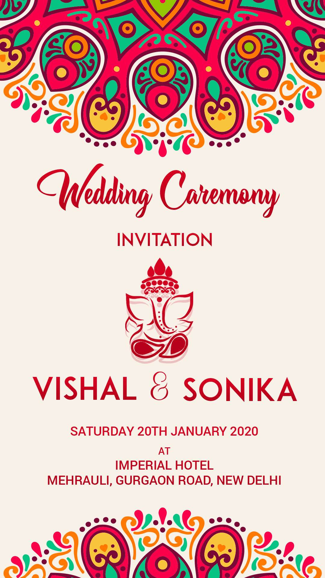 Whatsapp Wedding Invitation PSD Karki Techs