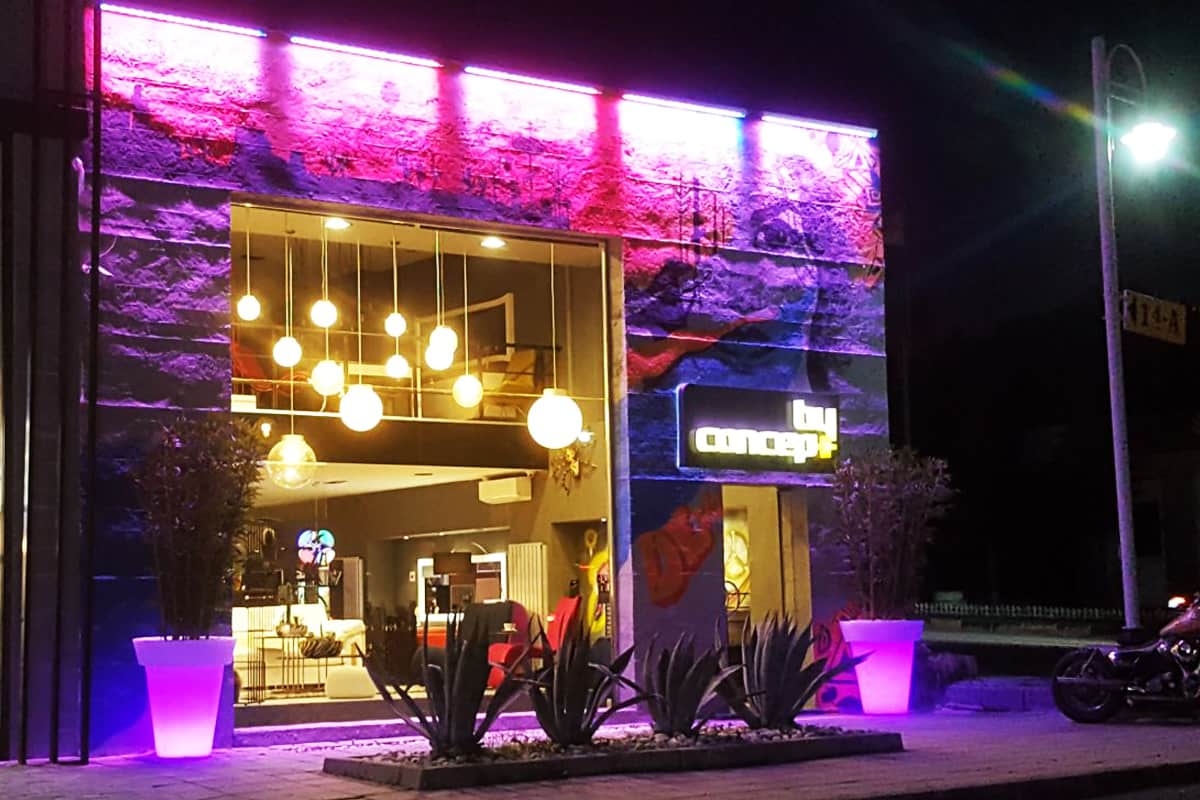 Plastic Led Flower Pots and Light Pot Karmod Plastic