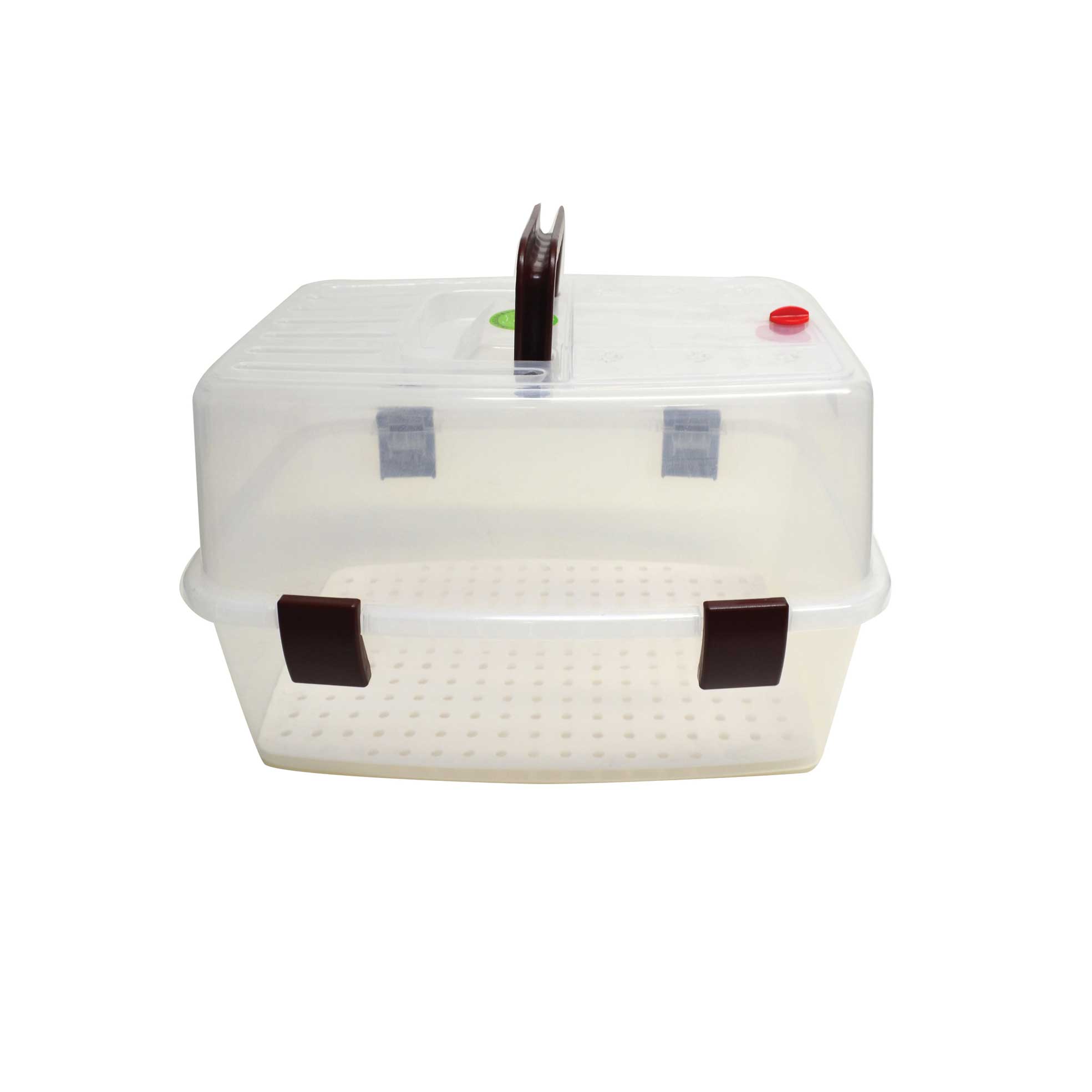 Plastic Pet Carrier with 4 locking Clips KaroutExpress