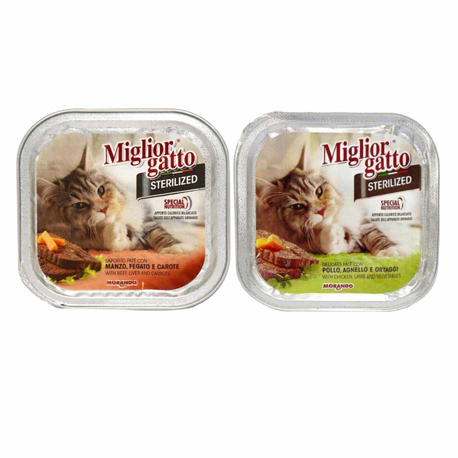 Miglior Gatto Sterilized Cat kitten Kitty Pate Wet Food KaroutExpress
