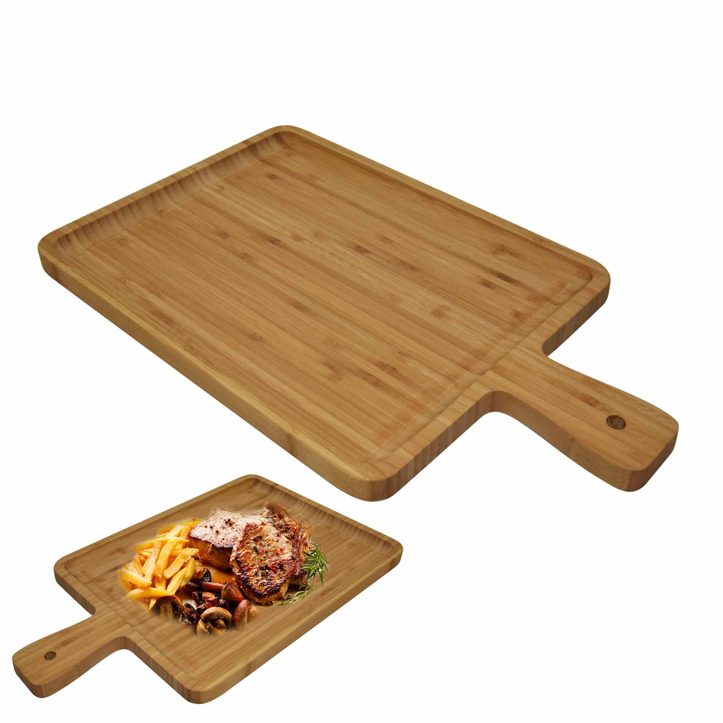 Rectangular Bamboo Serving Board KaroutExpress