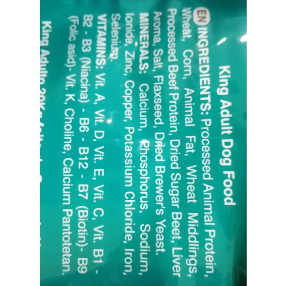 Dog Food King Premium Adult Dog Dry Food (20 Kg) KaroutExpress