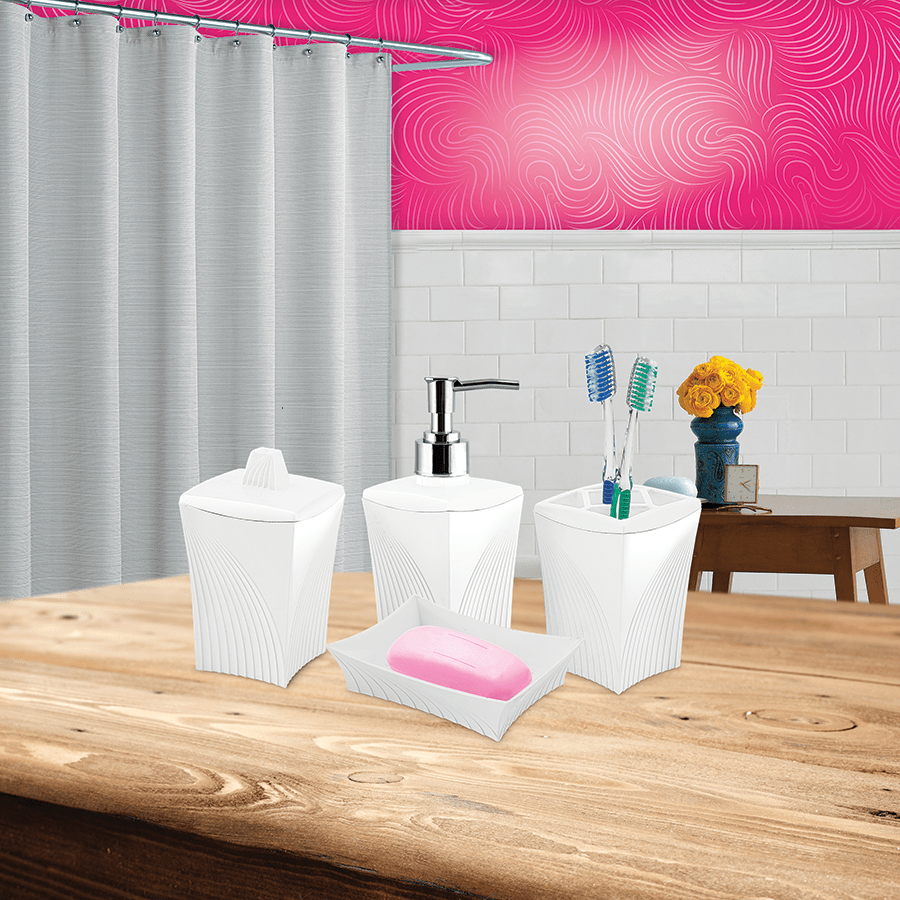 Flora Diva Bathroom Set (4 pcs) KaroutExpress