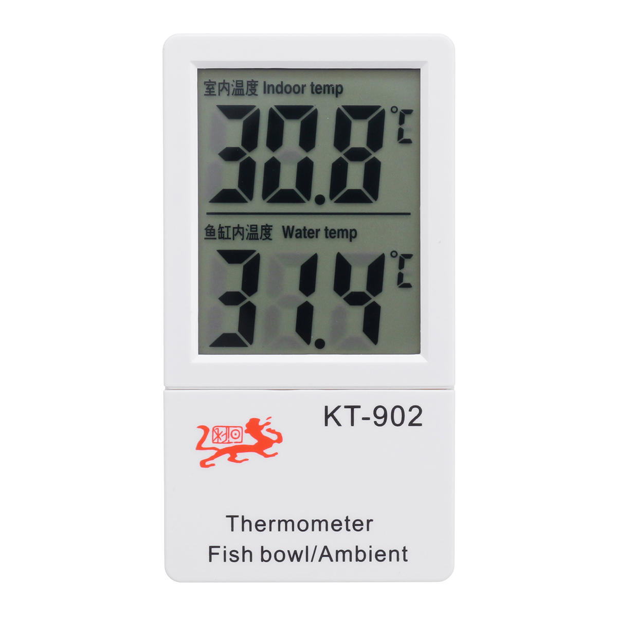 Digital Aquarium Ambient Thermometer Big LCD Smart Mini Fish Bowl