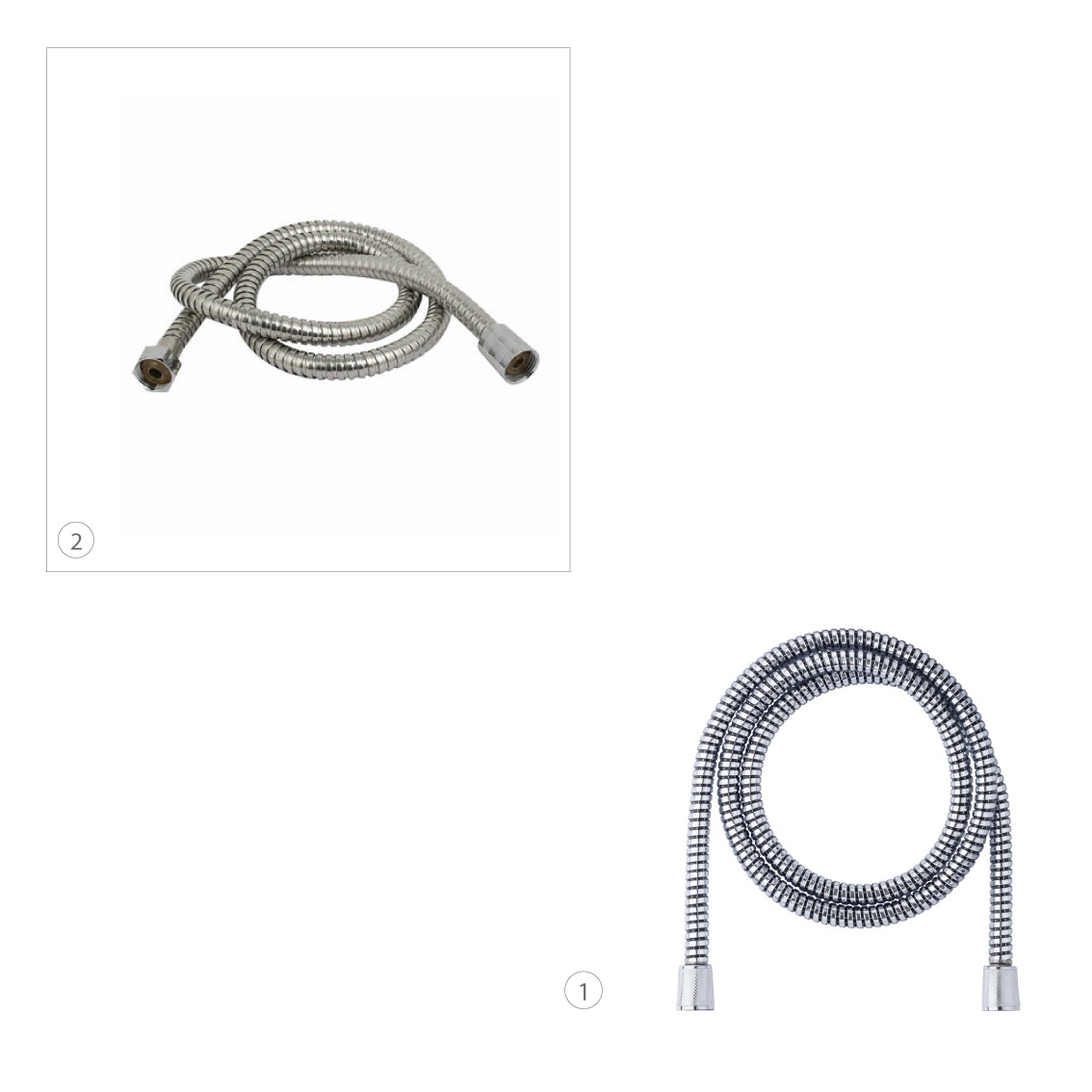Chrome Shower Hose Spring KaroutExpress