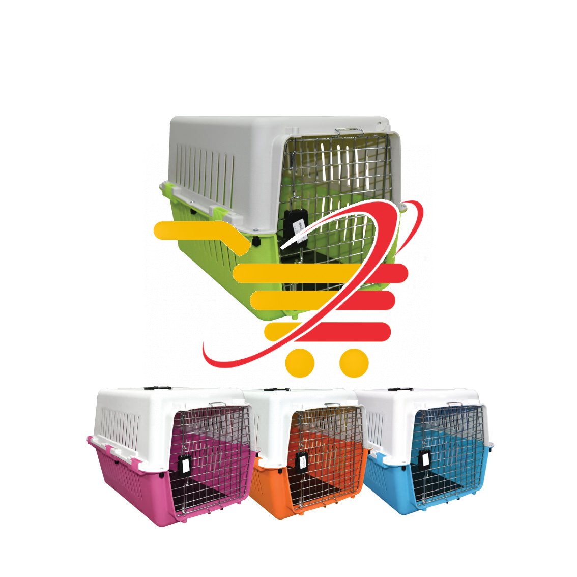 Pet Carrier Pet Cat Dog Cage Carrier with Mesh Door KaroutExpress