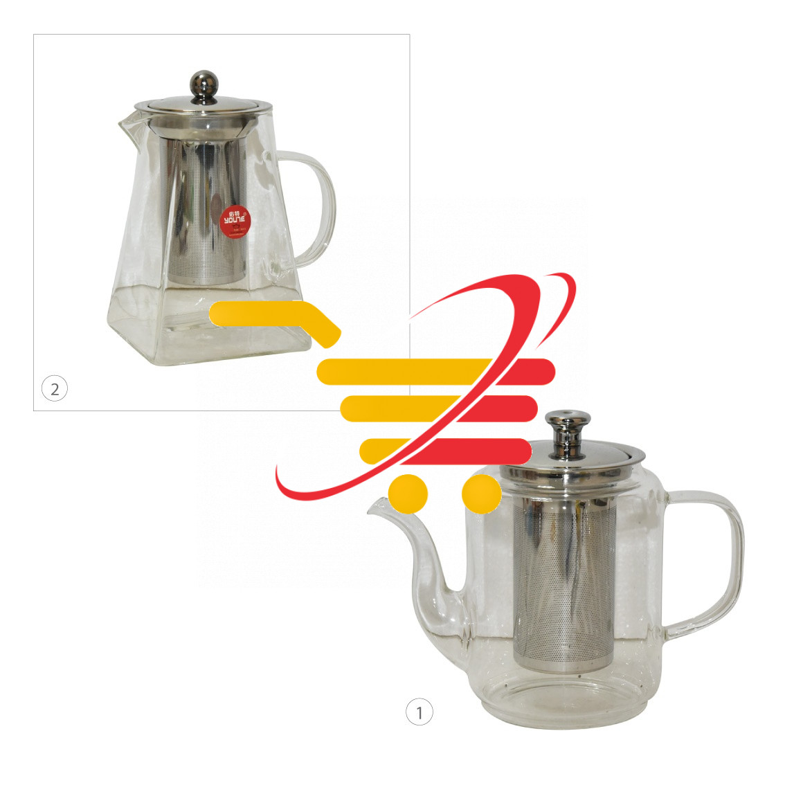 Glass Tea Pot with Strainer KaroutExpress
