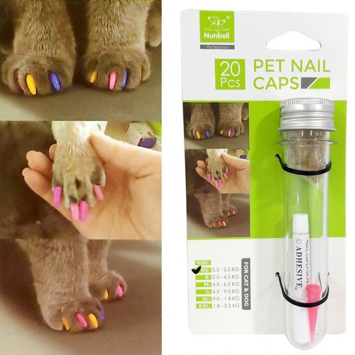 Nunbell Pet Nail Caps KaroutExpress