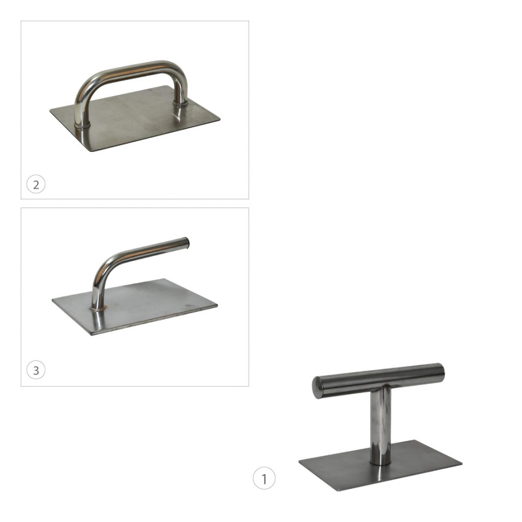 Stainless Steel Grill Press with Wooden Handle KaroutExpress