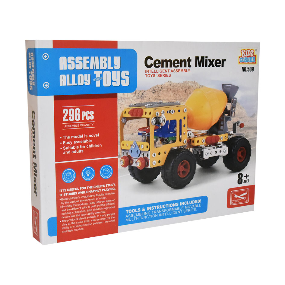 Assembly Alloy Toys Cement Mixer Blocks KaroutExpress