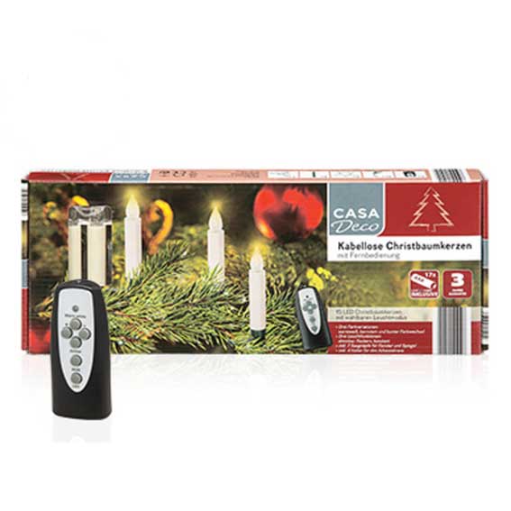 Cordless Christmas Tree Candles (15 Pieces) KaroutExpress