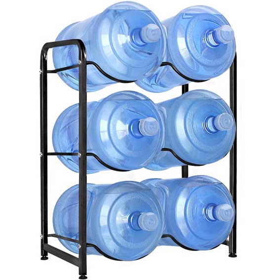 Water Cooler Jug Rack Heavy Duty Carbon Steel Water Bottle Holder
