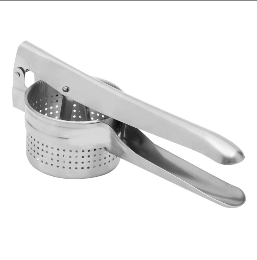 Potato Masher, STAINLESS STEEL HANDHELD POTATO MASHER RICER, SILVER