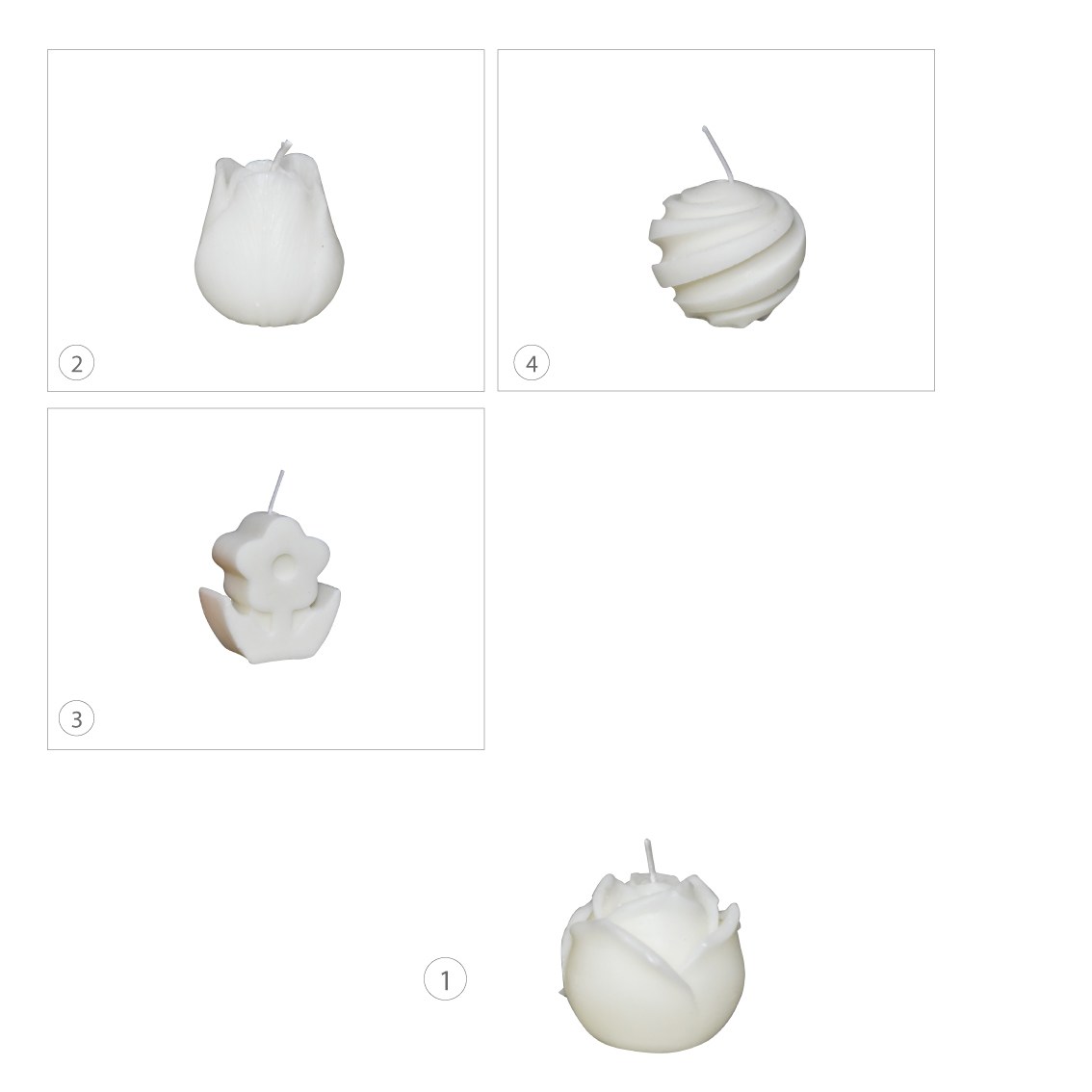 Scented Flower Candles KaroutExpress