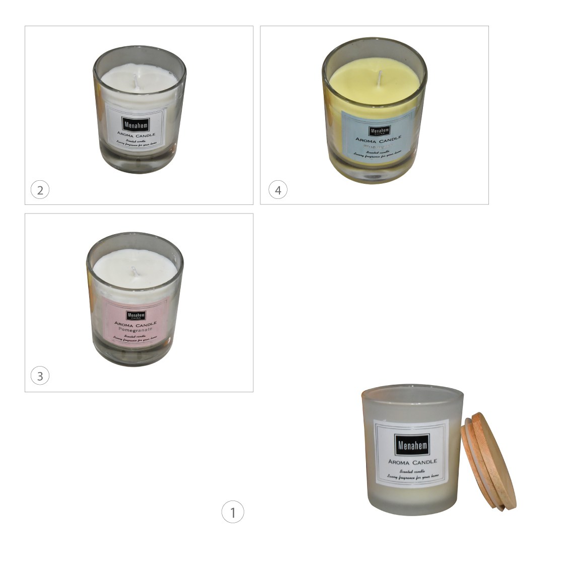 Candle, Menahem Aroma Candle Scented Candle KaroutExpress