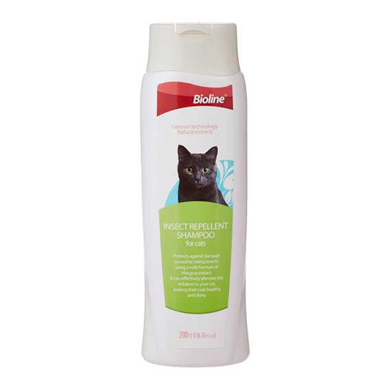 Cat Shampoo, Bioline Insect Repellent Cat Shampoo 200ml KaroutExpress
