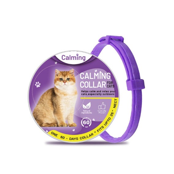 Collar Adjustable Anxiety Dog Cat Calming Collar Waterproof Long