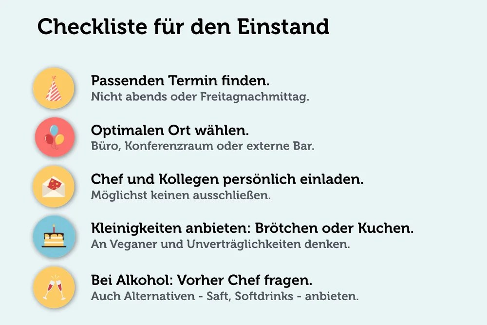 Einstand feiern Tipps zum Jobstart karrierebibel.de