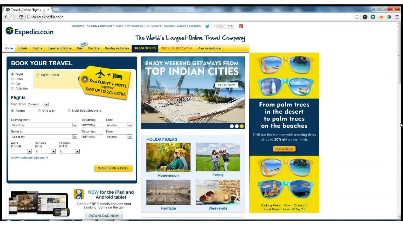 Expedia Taap Travel Agent Portal