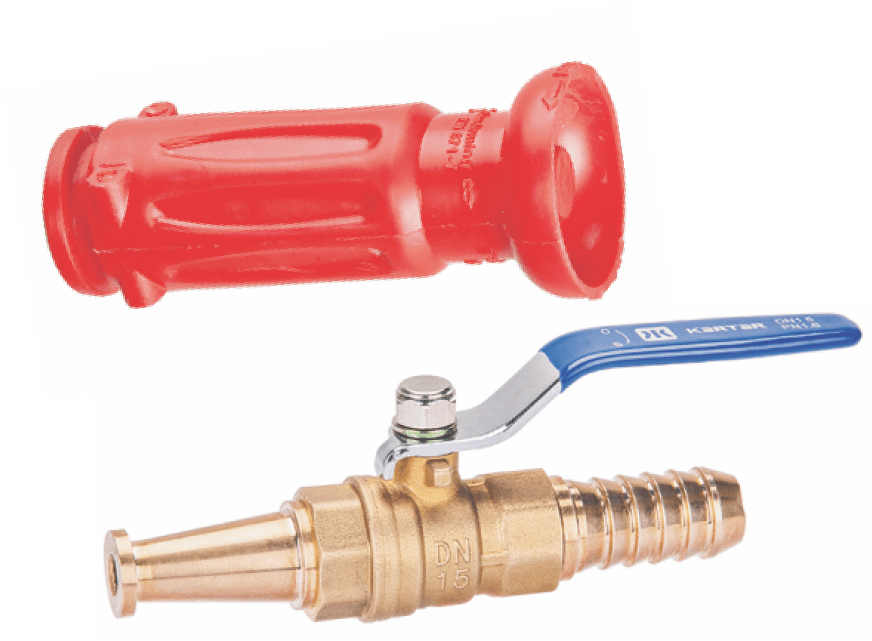 Shut Off Nozzle PVC & Brass Kartar