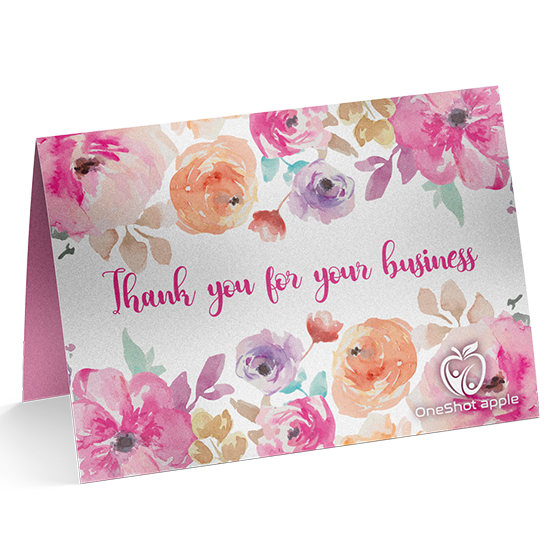 Note Cards with Gift Card Holder 14pt Uncoated or 16pt Silk