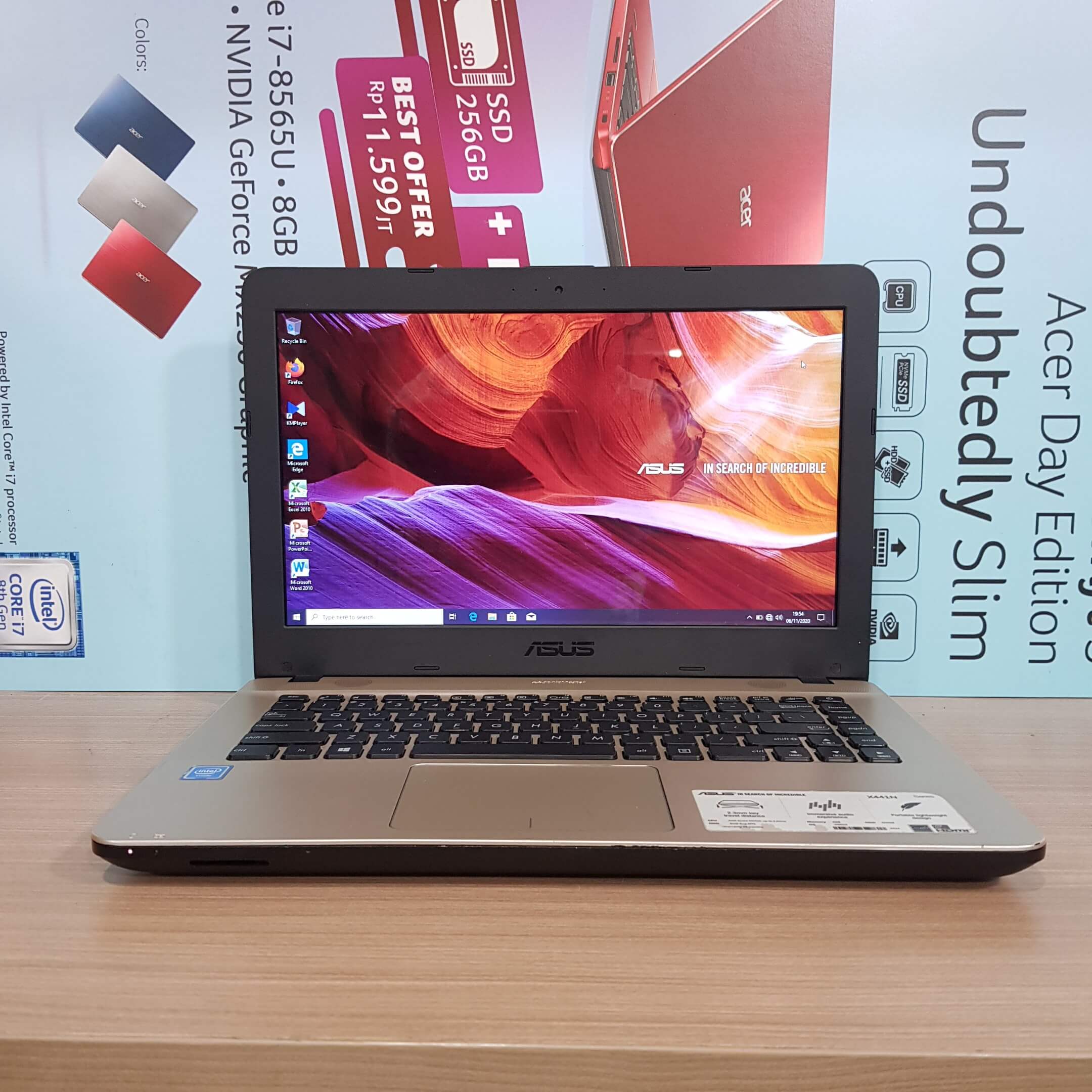 Kartika Komputer ASUS X441NA 2ND CELERON BLACK