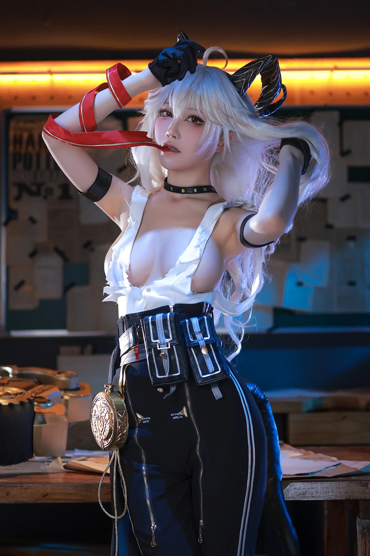 精选水淼Aqua Cosplay作品 - 鸣潮Zani角色专业摄影集