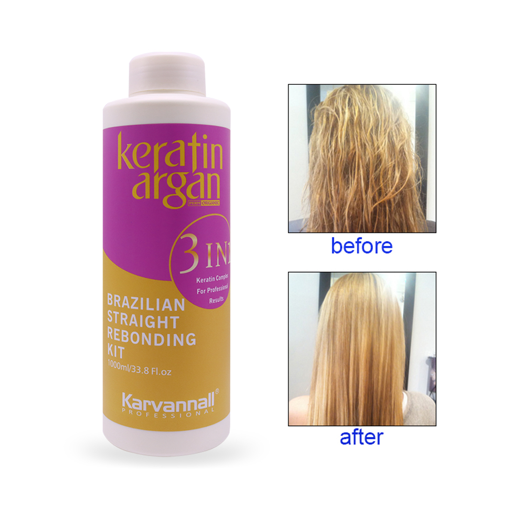 3 In 1 Brazilian Straight Rebonding Kit Karvannall