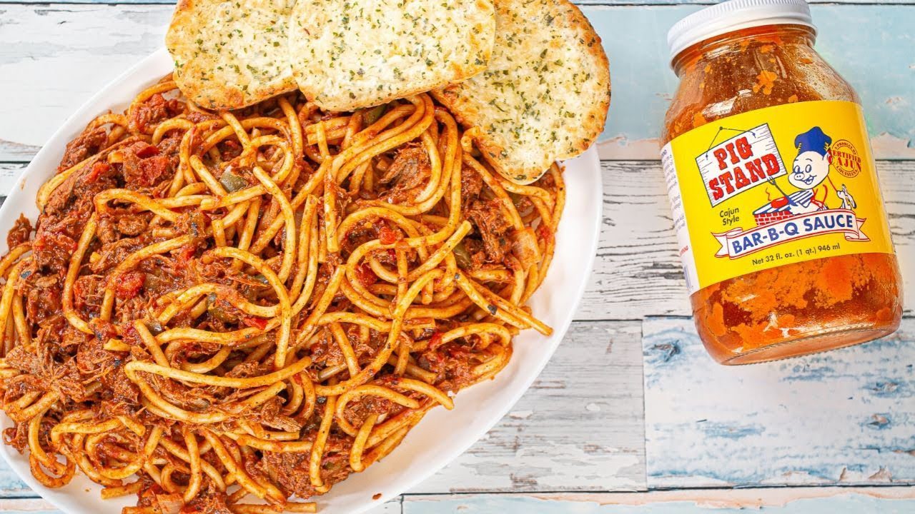 Alabama Style Pig Stand BarBQ Spaghetti Kary's Roux