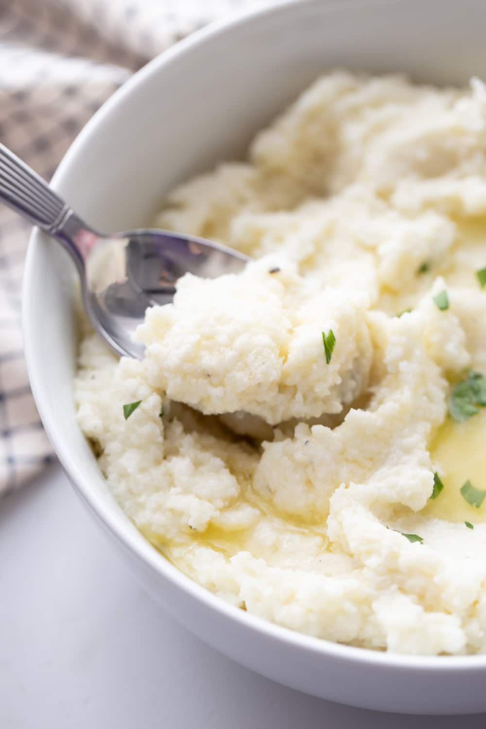 Creamy Keto Cauliflower Mash Kasey Trenum