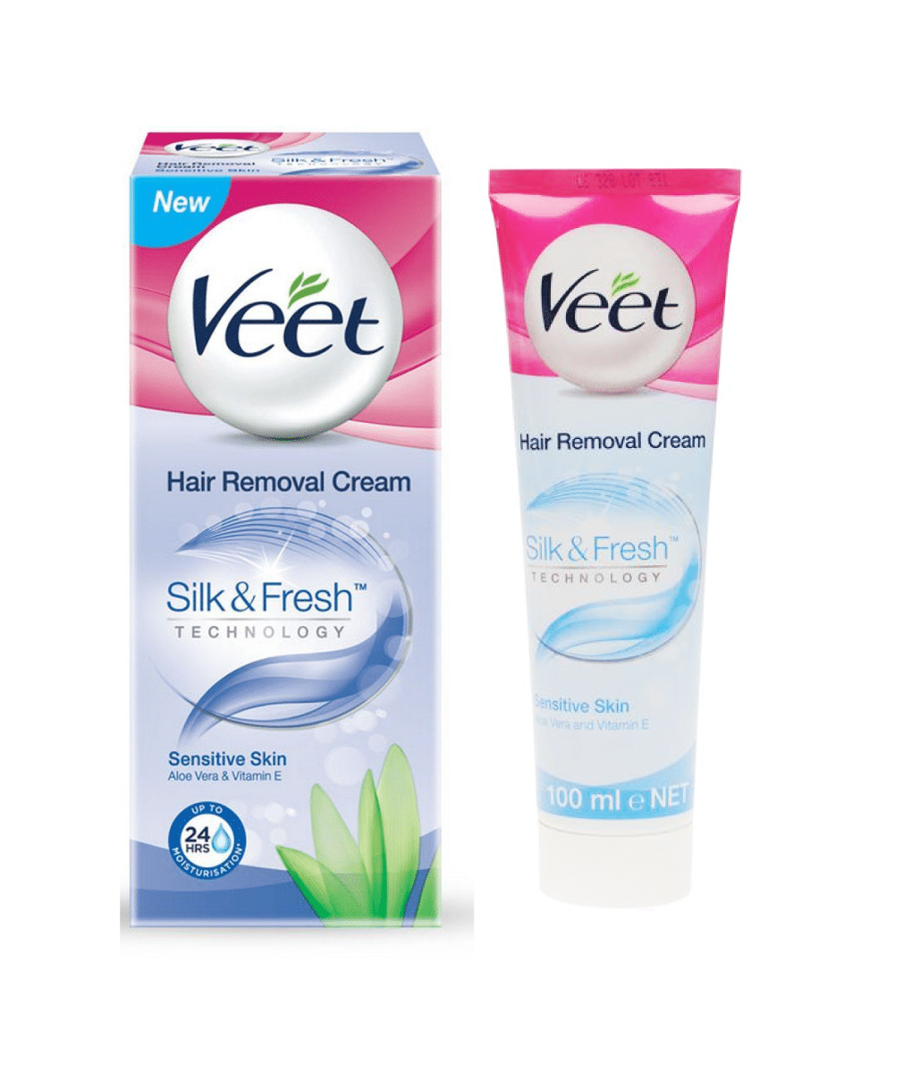 Veet Hair Removal Cream Silk&Fresh Sensitive Skin 100g Kasha
