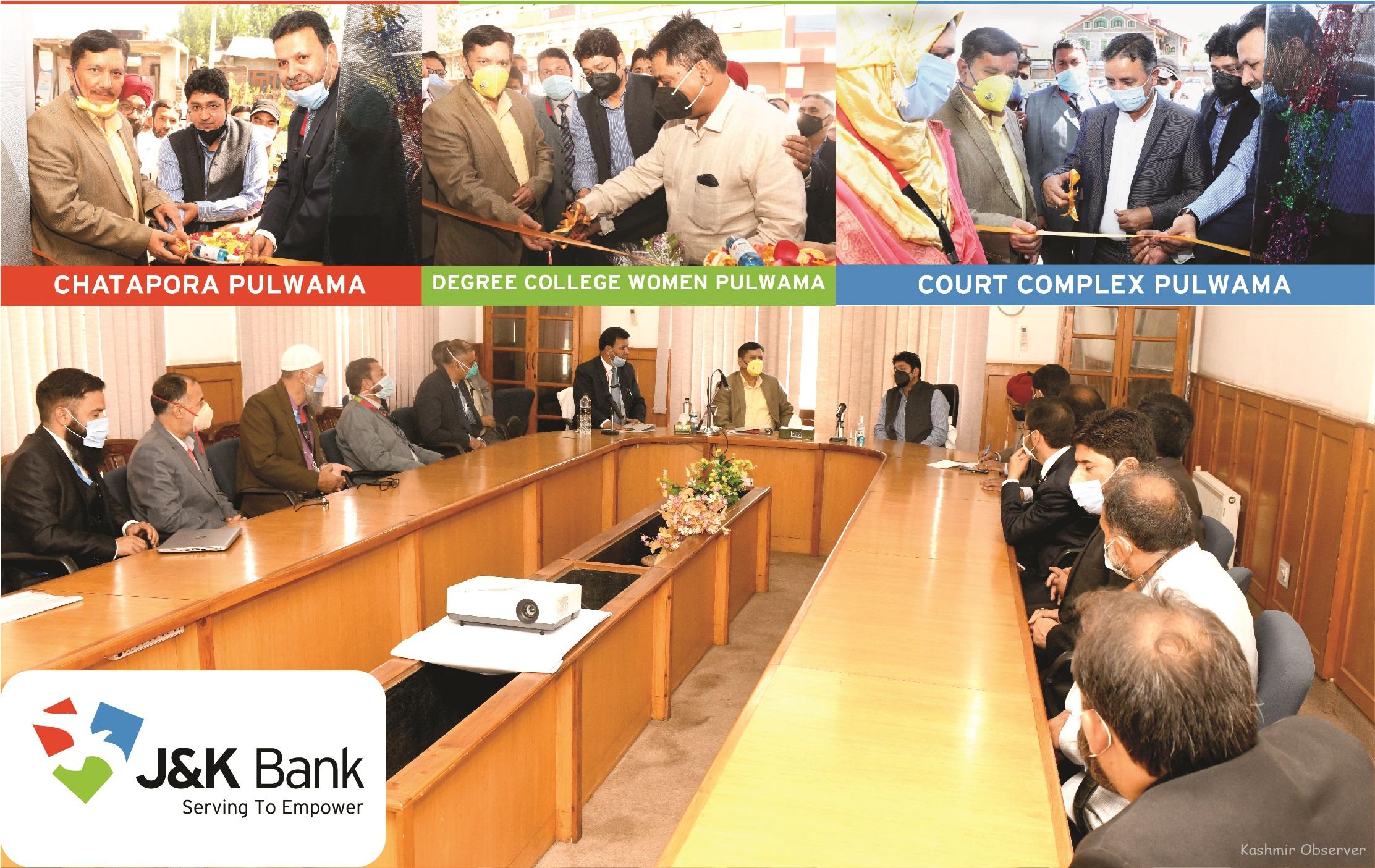 J&K Bank Commissions 5 ATMs in Pulwama Kashmir Observer