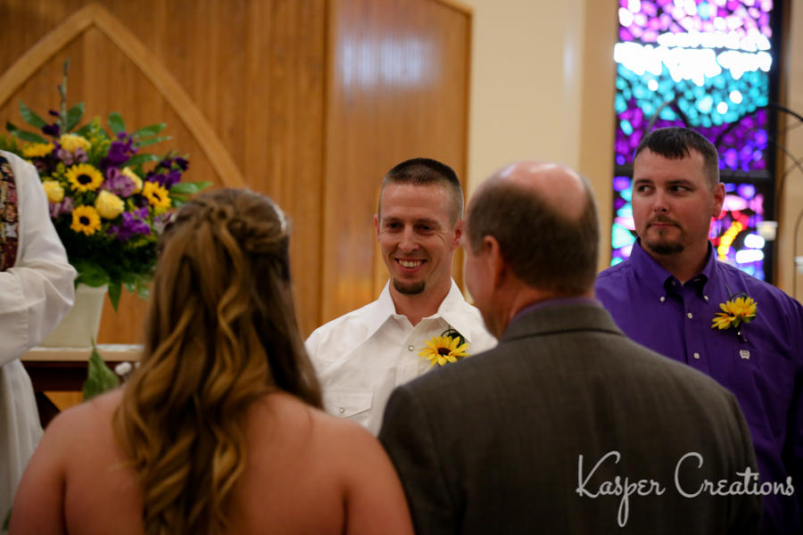 Triumphant Love Lutheran Church Wedding Chelsea and Edmund Ceremony Groom's First Look