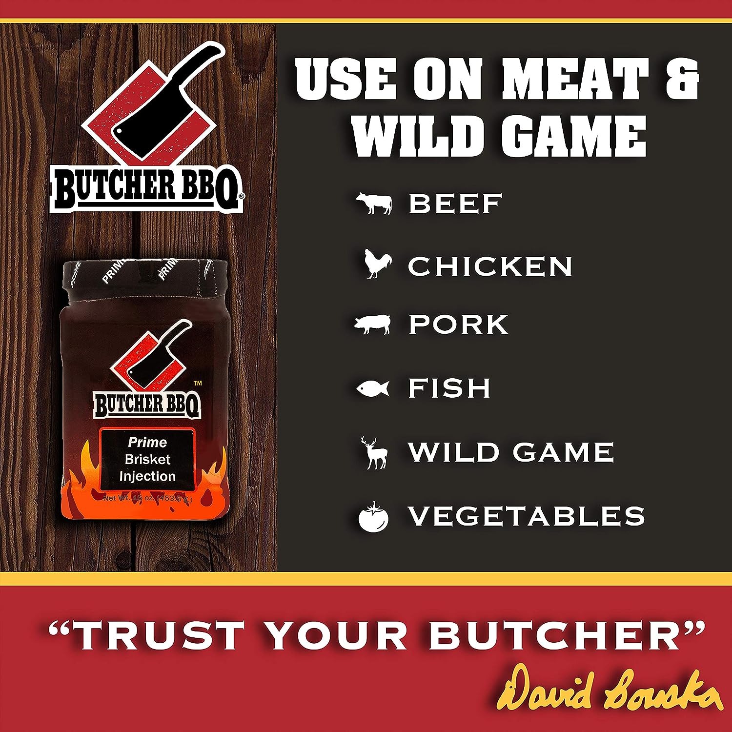 Butcher BBQ Prime Brisket Injection1lb Gluten Free