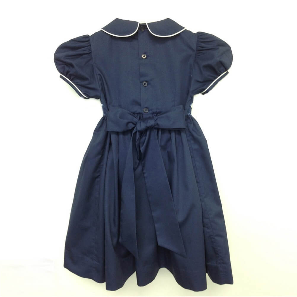 navy blue dress with collar