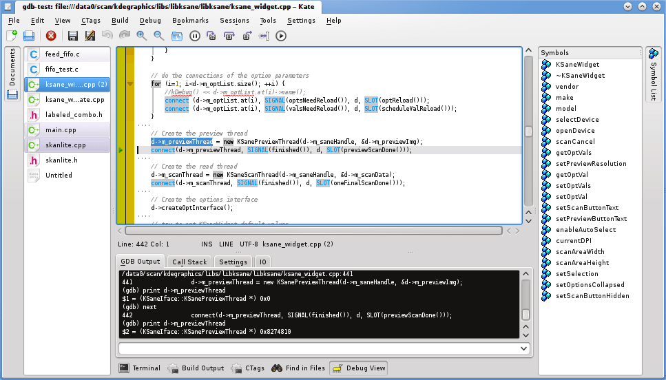 Introducing Kate GDB Plugin Kate Get an Edge in Editing
