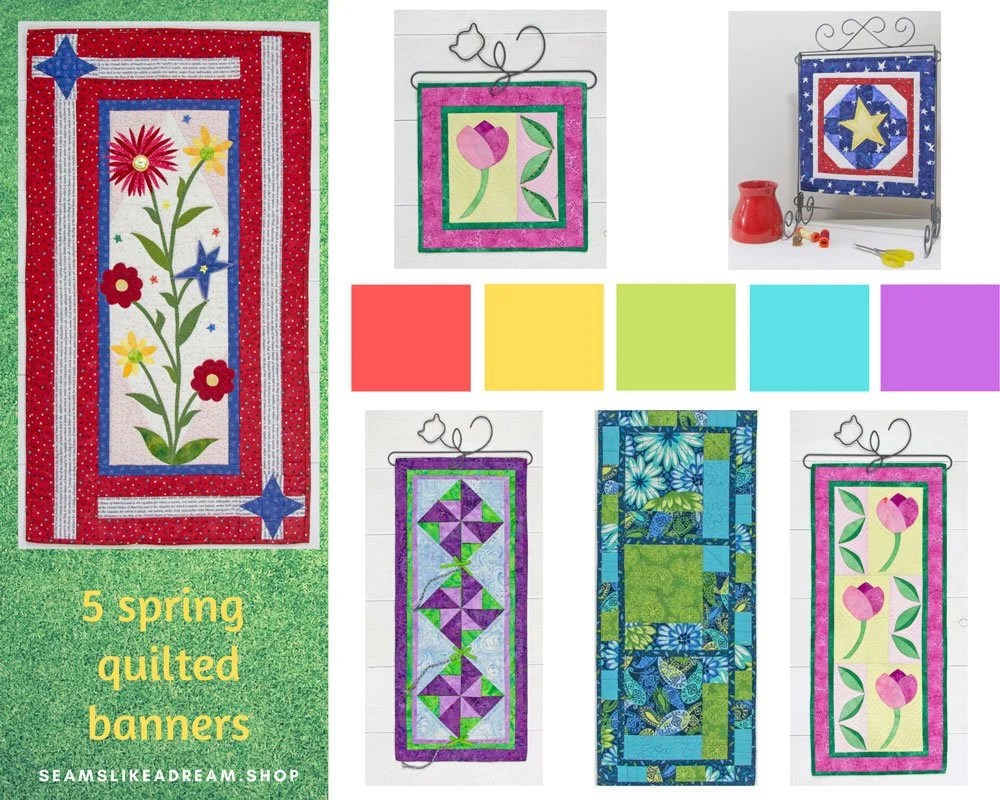 Top 5 Spring Quilted Banners Kate Colleran Designs