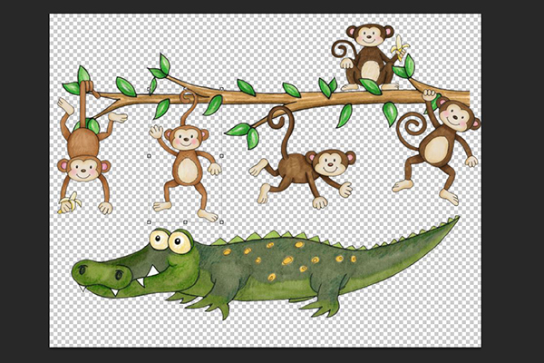 5 Little Monkeys Swinging In A Tree Lyrics Letter G Decoration