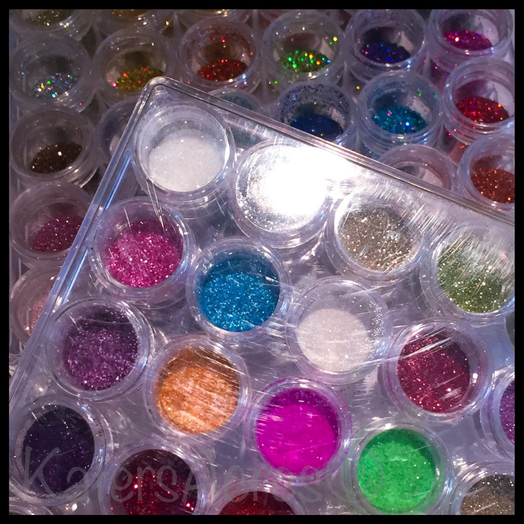 KatersAcres Polymer Clay Glitter Storage Idea KatersAcres