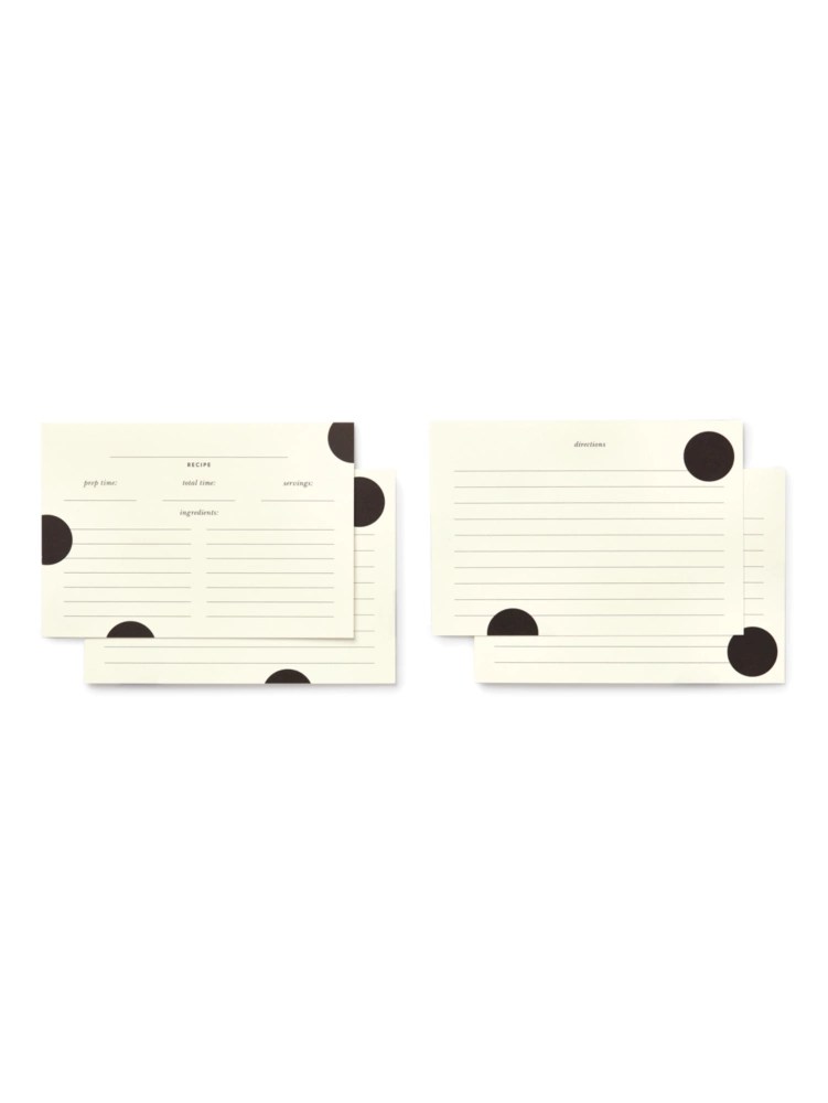 Deco Dot Recipe Card Refills Kate Spade New York