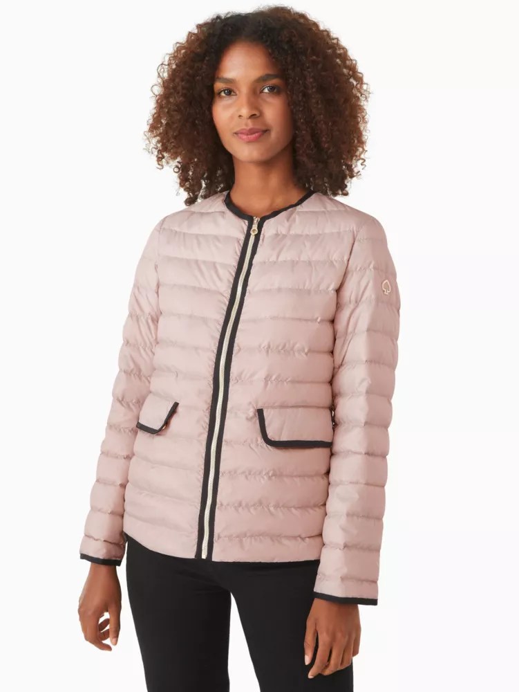 Grosgrain Packable Down Jacket Kate Spade Outlet