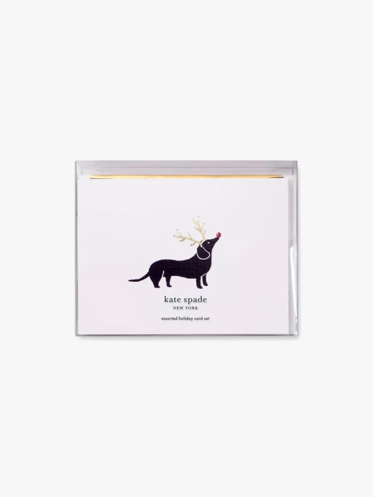 Deck The Paws Assorted Holiday Card Set Kate Spade New York