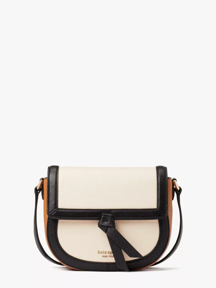 Knott Colorblocked Medium Saddle Crossbody Kate Spade New York